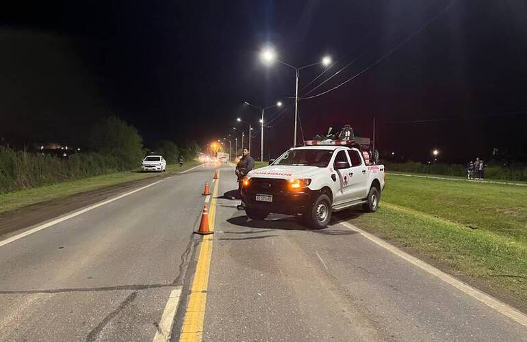 Imagen de Siniestro vial sobre Ruta 21: Un motociclista fallecido