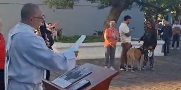 Imagen de Arroyo Seco vivi&oacute; la tradicional bendici&oacute;n de las mascotas en la Parroquia La Asunci&oacute;n