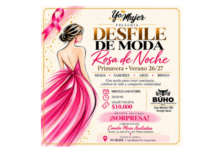 Imagen de �Rosa de Noche�: moda, arte y solidaridad