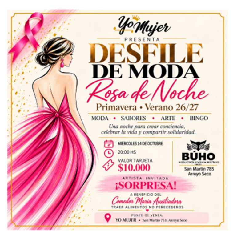 Imagen de �Rosa de Noche�: moda, arte y solidaridad