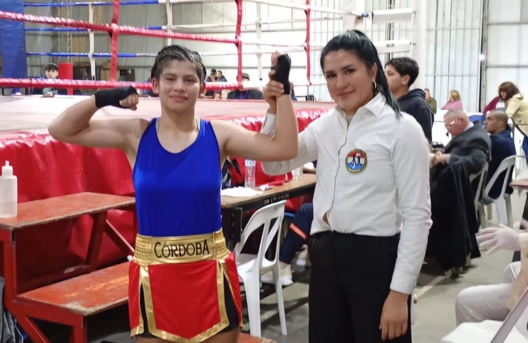 Imagen de Sharon C&oacute;rdoba consigui&oacute; una victoria por decisi&oacute;n un&aacute;nime en San Lorenzo