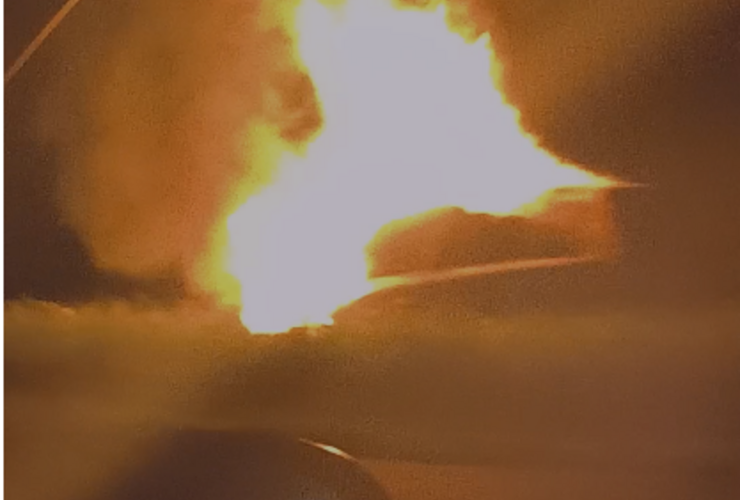 Imagen de Se incendió un automóvil en la banquina de la Ruta 9 a la altura de General Lagos Imagen de Se incendió un automóvil en la banquina de la Ruta 9 a la altura de General Lagos