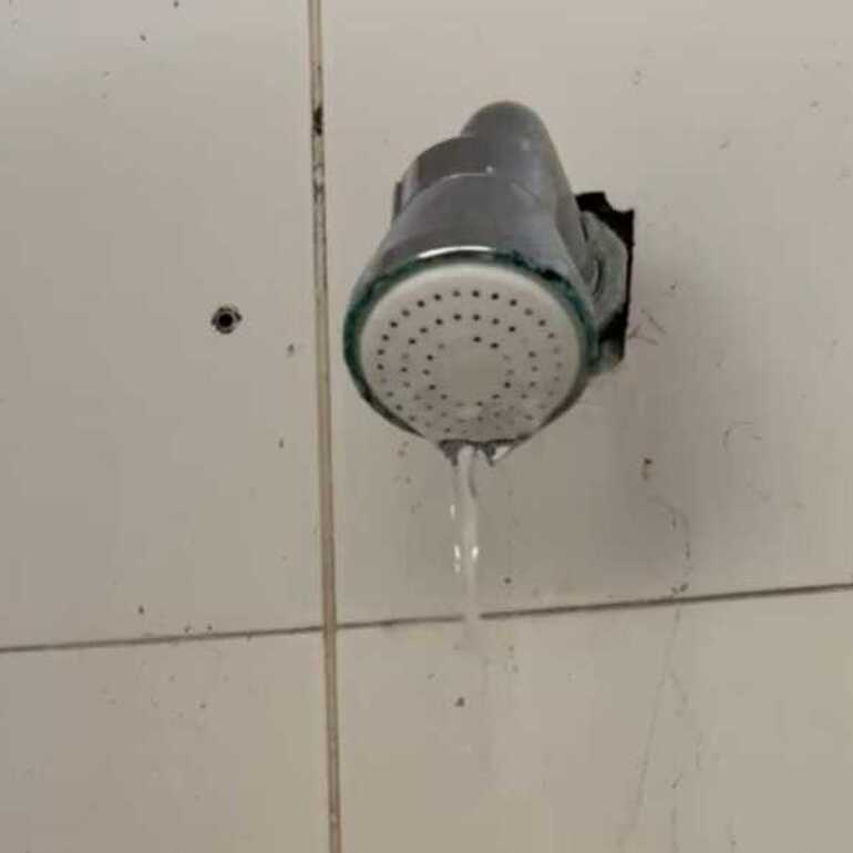 Usuarios del natatorio exhibieron el problema y exigieron obras en el natatorio.