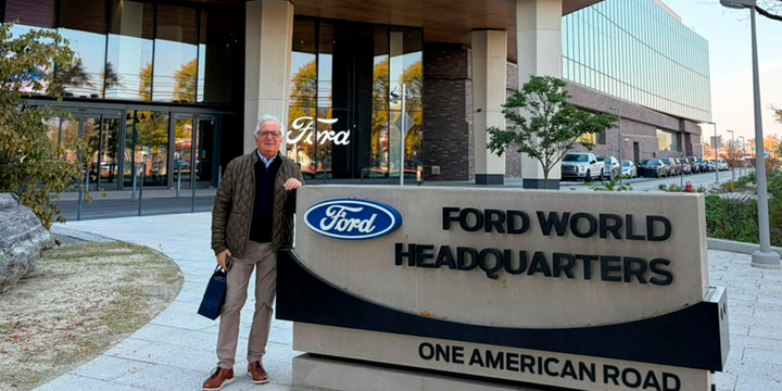 Imagen de Jorge Giorgi fue recibido por directivos de Ford Motor Company en su sede mundial de Detroit