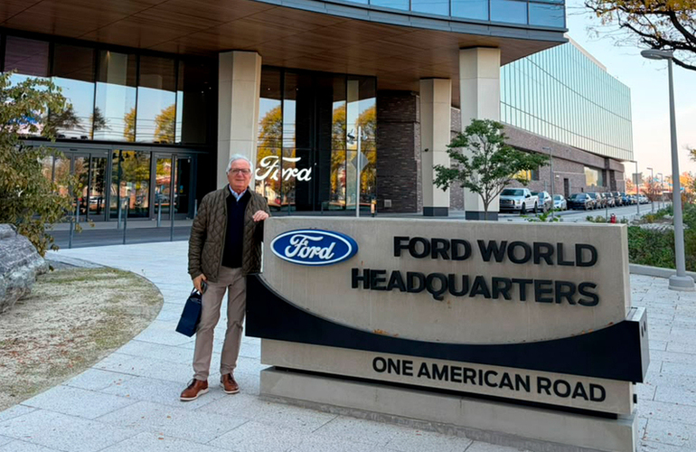 Imagen de Jorge Giorgi fue recibido por directivos de Ford Motor Company en su sede mundial de Detroit