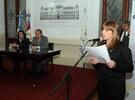 En el salón Blanco de la Casa de Gobierno en Santa Fe. Participaron 120 agentes de los cursos dictados por el Sedronar.