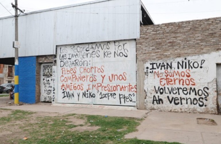 El lugar donde cayó muerto Mario Gabriel González. (Foto: S.Toriggino)