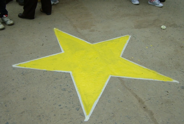 Imagen de Se pintará una nueva estrella amarilla