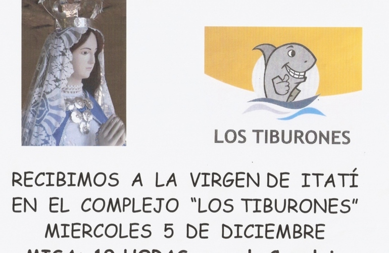 Imagen de La virgen Itatí en el Complejo "Los Tiburones"