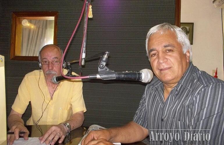 Imagen de Coradini estuvo en los estudios de Radio Asunción