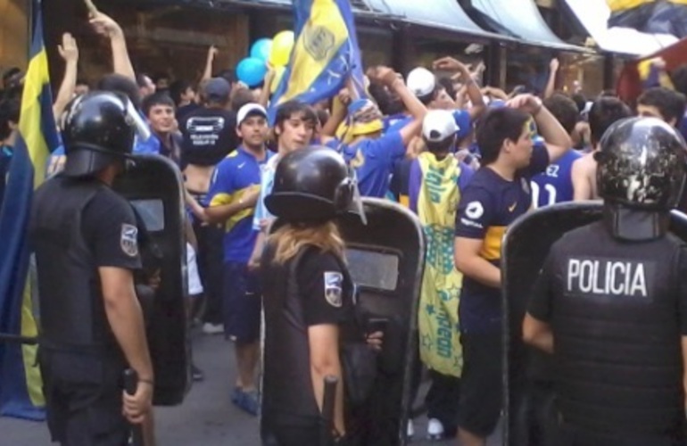 Imagen de Hinchas de Boca protagonizaron incidentes