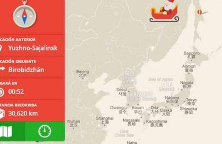 Imagen de Dos sitios para seguir el camino de Pap&aacute; Noel por el mundo