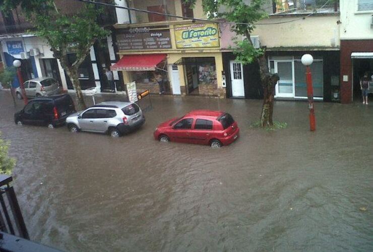 Nuestra ciudad también sufrió las inundaciones