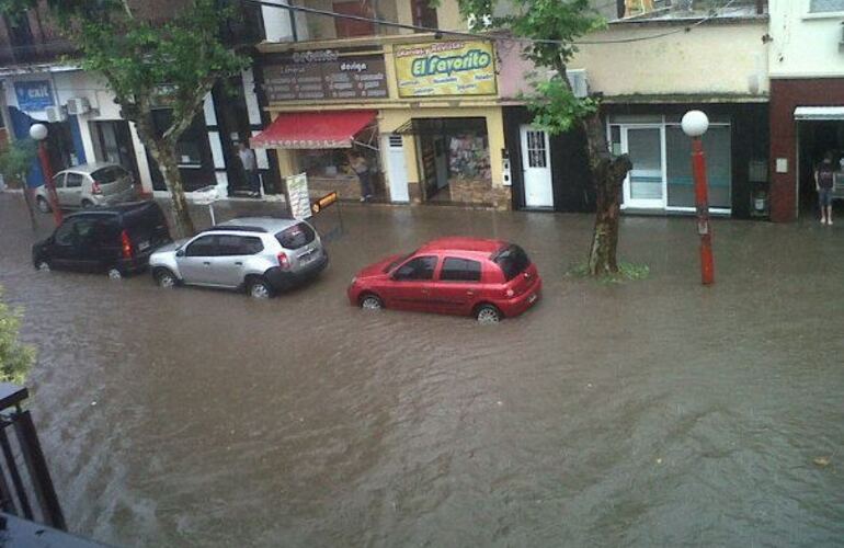 Nuestra ciudad también sufrió las inundaciones