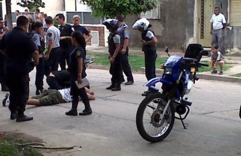 La persona que venía haciendo willy quedó herida en el piso. (Periodismo Ciudadano/Rubén)