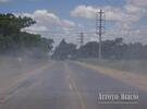 Imagen de Incendio de pastizales sobre Ruta Provincial Nº21