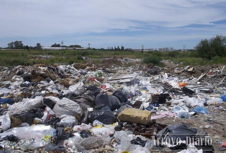 El basural esta en el acceso norte a la vera de ruta 21