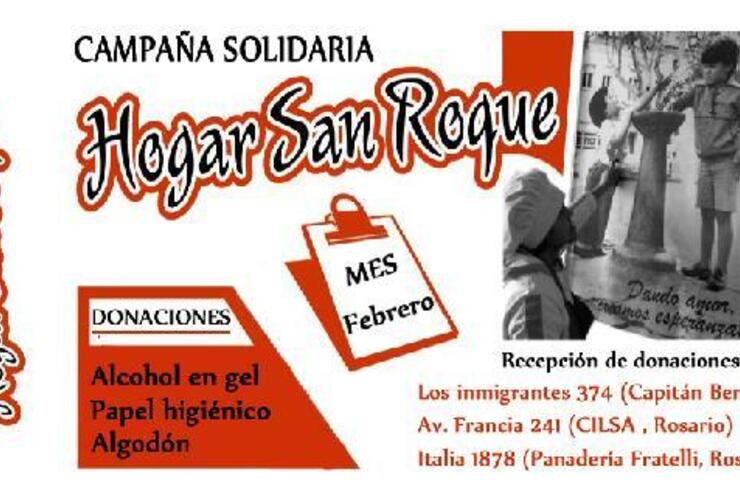 Imagen de “Campaña Solidaria” del Hogar San Roque