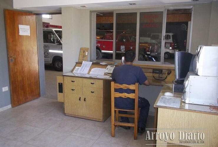 Oficina de Guardia del cuartel de Bomberos Voluntarios