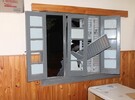 Los destrozos de los habitantes de General Lagos alcanzaron a la comisaría del lugar.