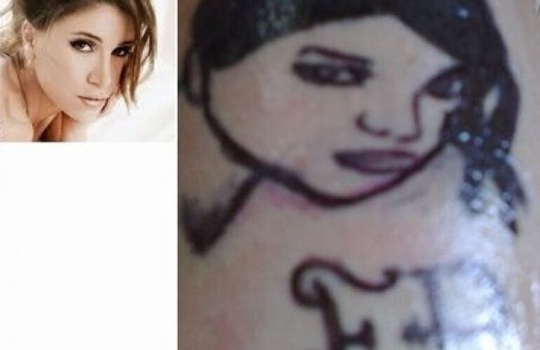 Imagen de Una fan&aacute;tica de Flor Pe&ntilde;a se tatu&oacute; su nombre y el rostro