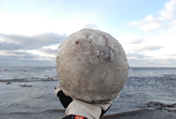 Imagen de El misterio de las esferas de hielo en Michigan