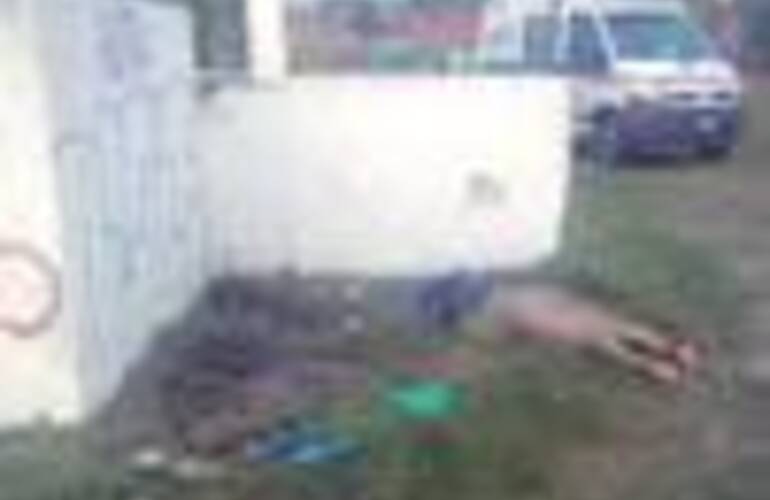 El lugar donde fue hallada sin vida Jorgelina Fern&aacute;ndez, en las primeras horas de la ma&ntilde;ana de ayer