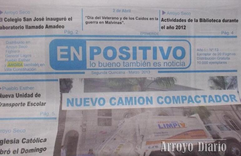 Imagen de El peri&oacute;dico En Positivo es propiedad familiar de Gres