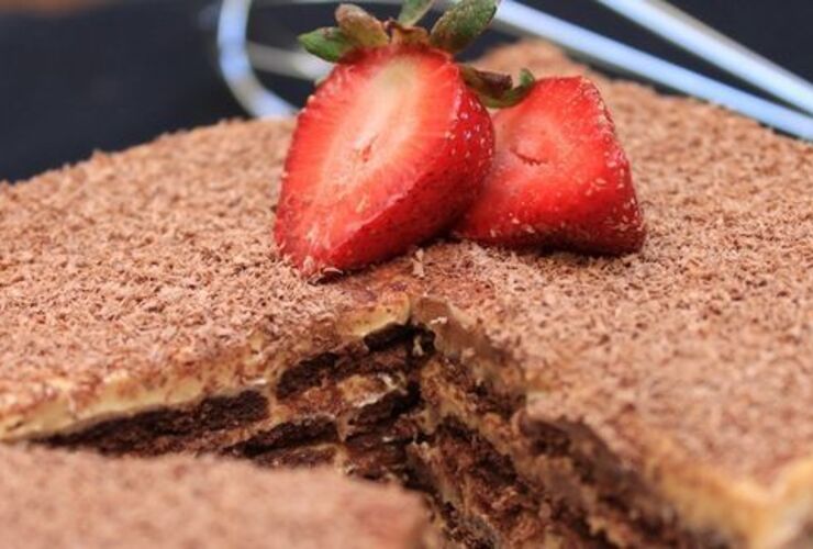 Imagen de Justo para hoy! Receta retro de chocotorta