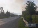 Inspectores de tránsito permanecían sobre ruta por precaución