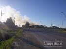 Inspectores de tránsito permanecían sobre ruta por precaución