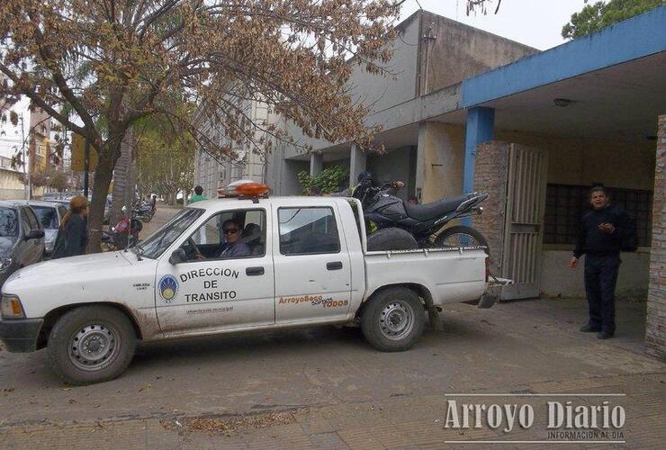 La moto secuestrada carecía de documentación así que fue traslada al Corralón Municipal