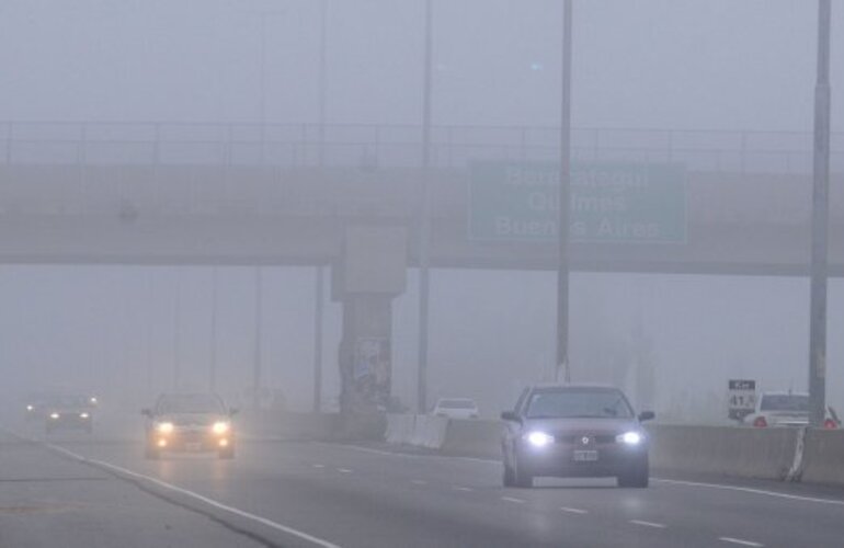 Imagen de Alerta vial por "importantes bancos de niebla y neblinas"