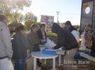 La gente a pesar del frío se acercó hasta San Nicolás y Bomberos Voluntarios