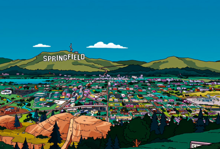 Recrearán la ciudad de Springfield en Florida, Estados Unidos.