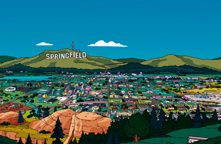 Recrearán la ciudad de Springfield en Florida, Estados Unidos.