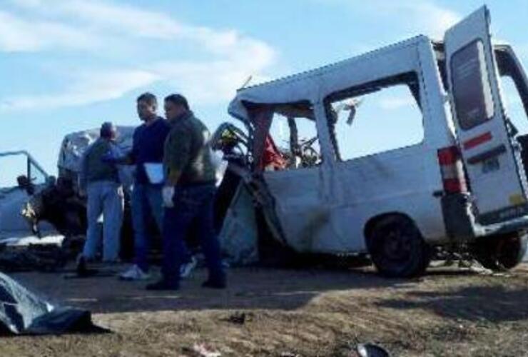 La traffic de los docentes quedó totalmente destruida. (Télam)