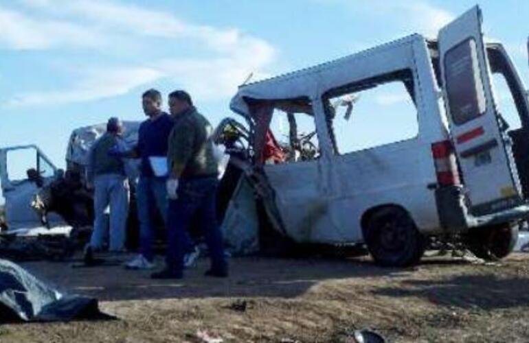 La traffic de los docentes quedó totalmente destruida. (Télam)