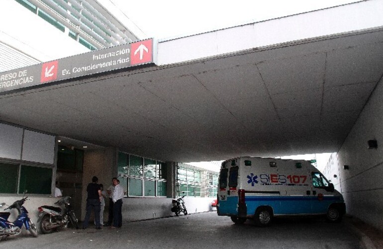 El Hospital de Emergencias. Allí está internado Cristian D. con un balazo en un pulmón. (Foto: H. Río)