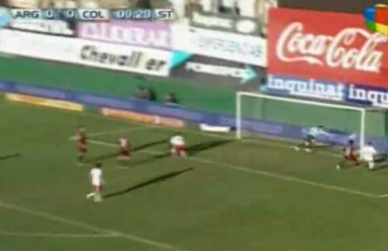El gol de Anangonó. Foto: captura pantalla
