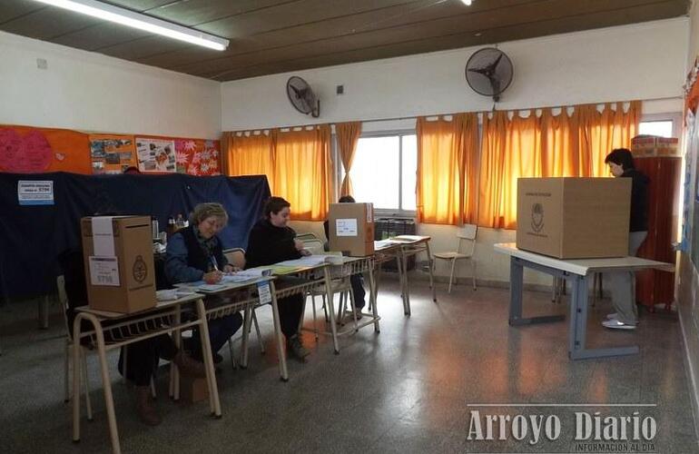 Votación en la Escuela Nº6036 de Arroyo Seco