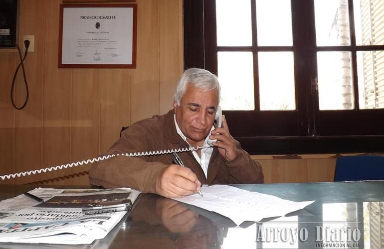 Miguel Ángel Coradini intendente interino durante la ausencia de Darío Gres