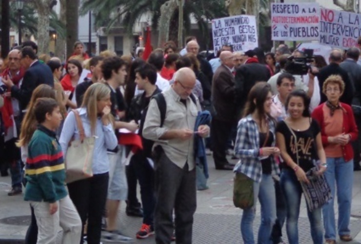 Imagen de Rosario Nutrida marcha por la paz en Siria