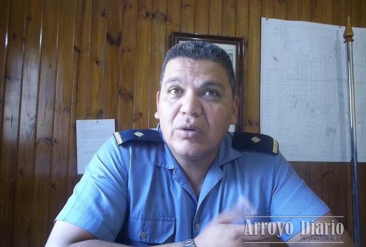 El Comisario Ram&oacute;n Morales brind&oacute; el informe del caso. Foto: Archivo AD