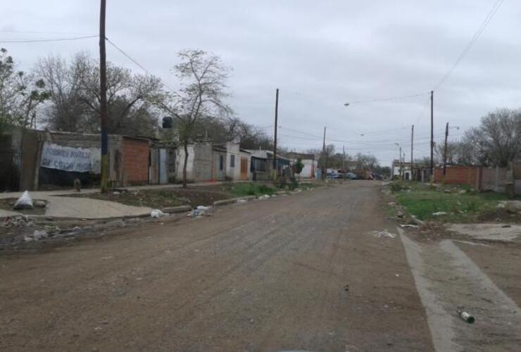 Rodríguez y Garibaldi, el escenario de un nuevo crimen en Rosario. Foto: Marcelo Bustamante