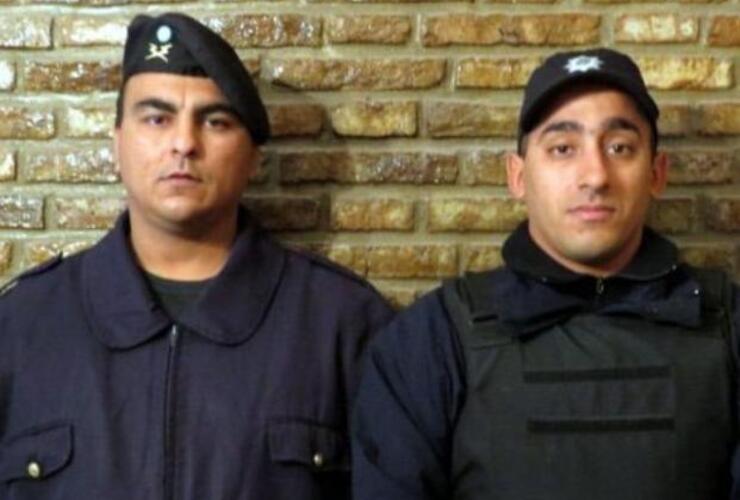 Erede y Rodríguez son oriundos de Sastre y descienden de familias de policías. Foto: Infosastre