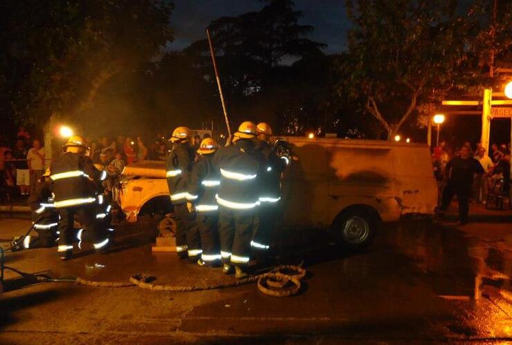 Simulacro Expo Bomberos 2012. Foto: Facebook Bomberos Arroyo Seco