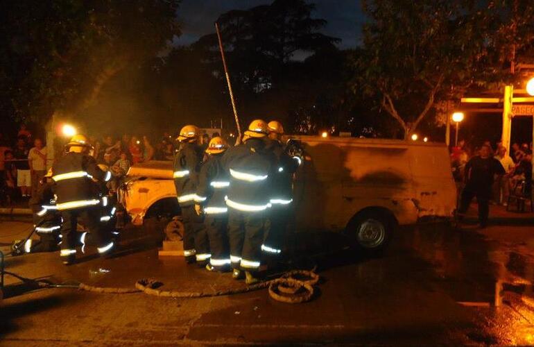 Simulacro Expo Bomberos 2012. Foto: Facebook Bomberos Arroyo Seco