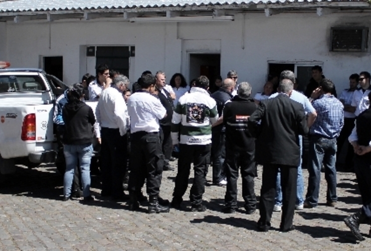 Los agentes realizaban asambleas en la Dirección de Tránsito.