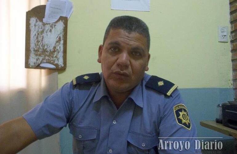 El Comisario Ramón Morales informó sobre el hecho desde la Seccional 27 de Arroyo Seco. Foto: Archivo AD